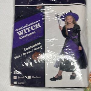 Child Witch Costume - Purple and Black size small